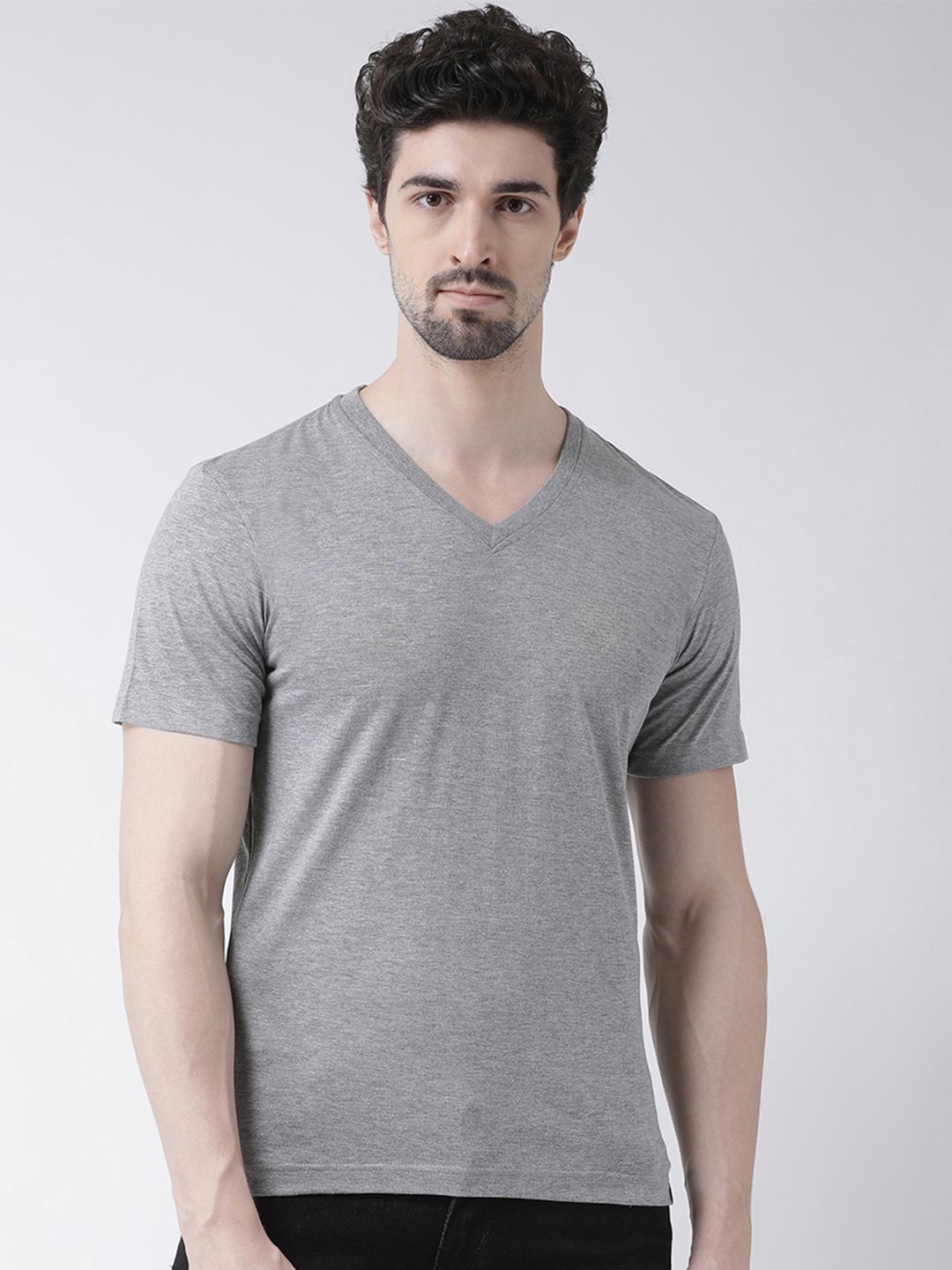 Friskers V Neck Cotton T-shirt