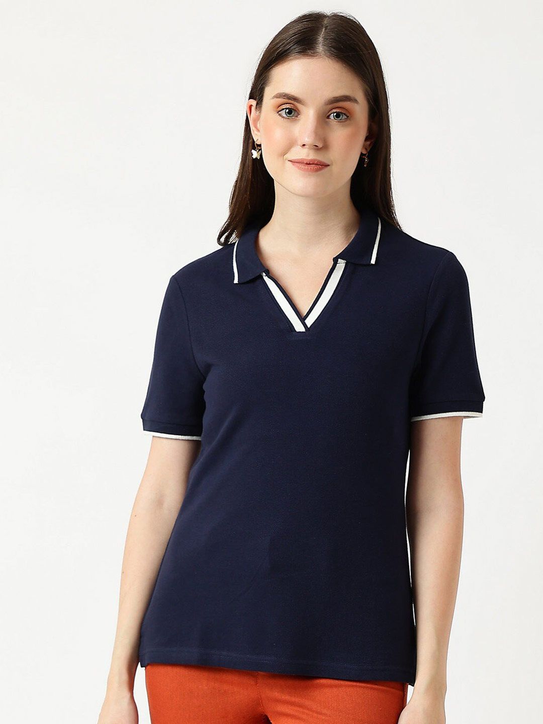Marks & Spencer Polo Collar Pure Cotton T-shirt Price in India