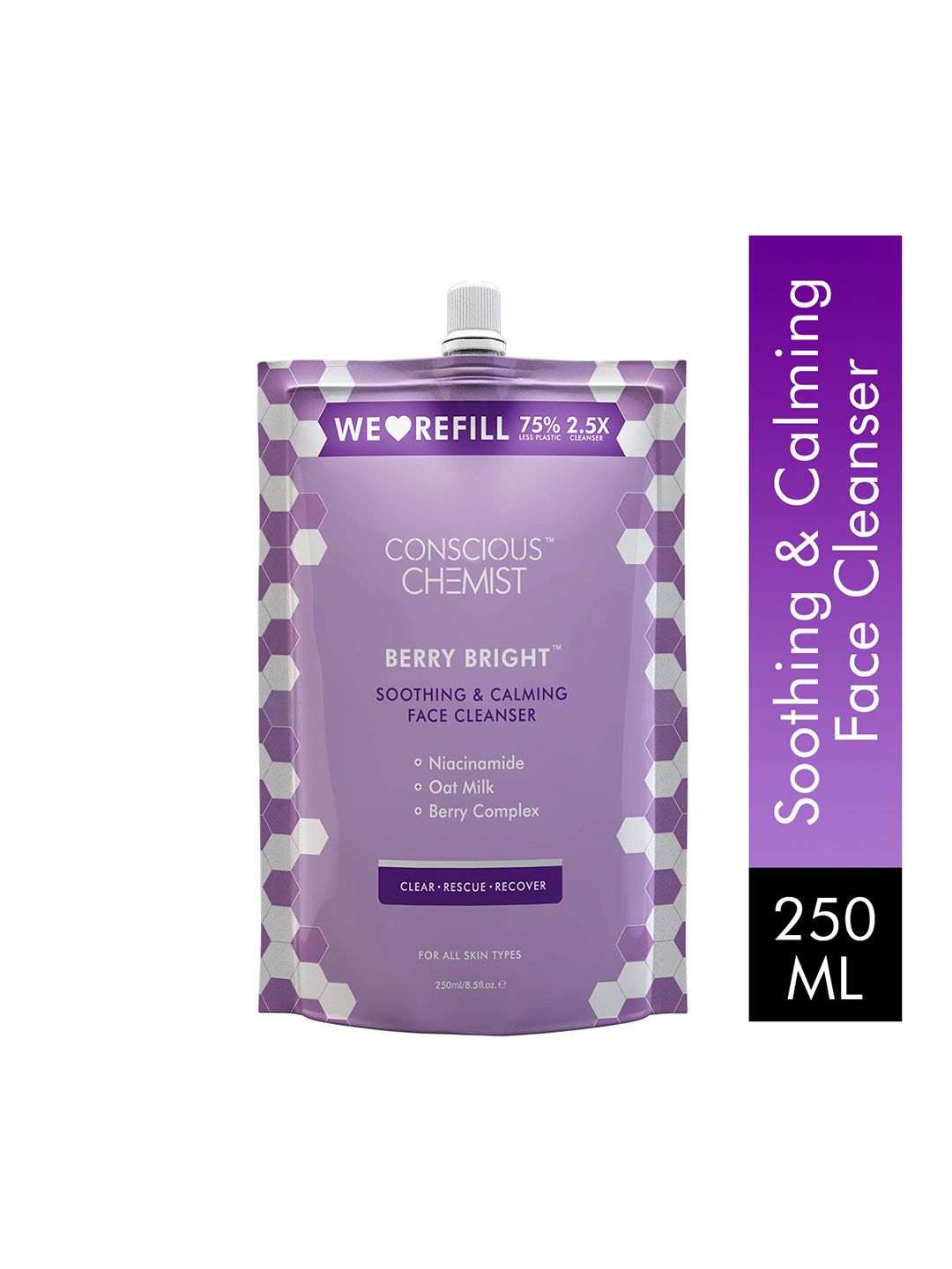 Conscious Chemist Niacinamide Pore Refining Brightening Face Wash Refill Pack - 250ml