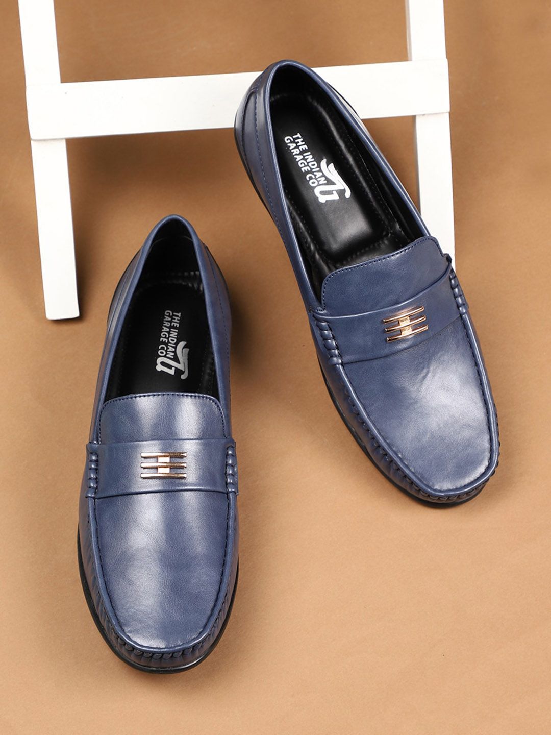 The Indian Garage Co Men Comfort Insole Horsebit Loafers