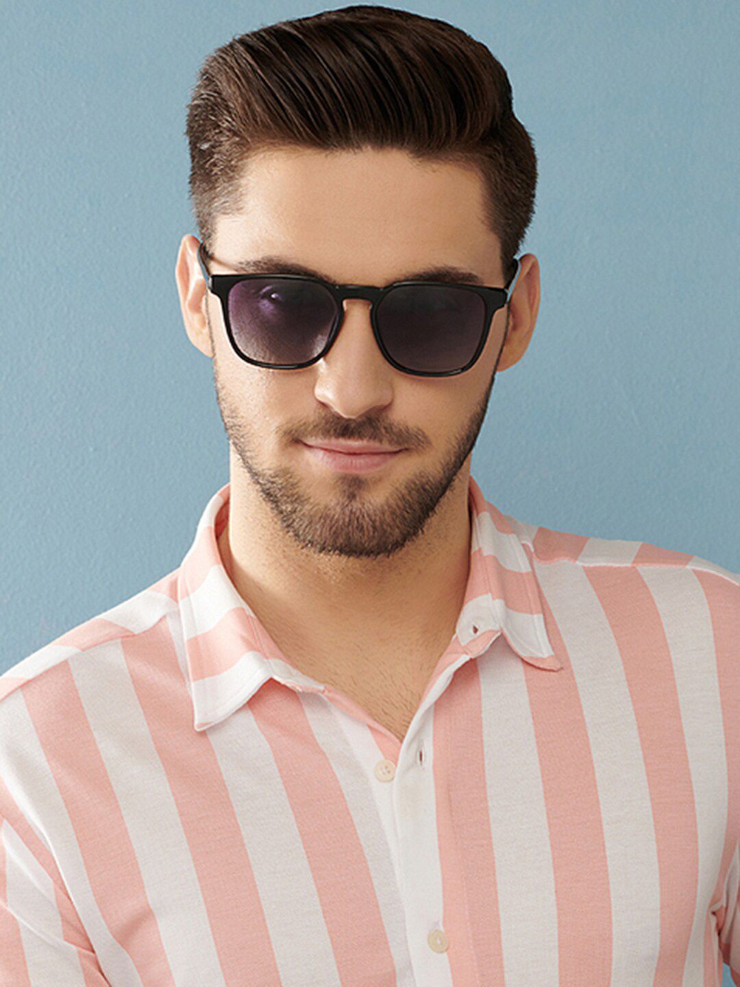 Vincent Chase by Lenskart Men Wayfarer Sunglasses with Polarised and UV Protected Lens 148066