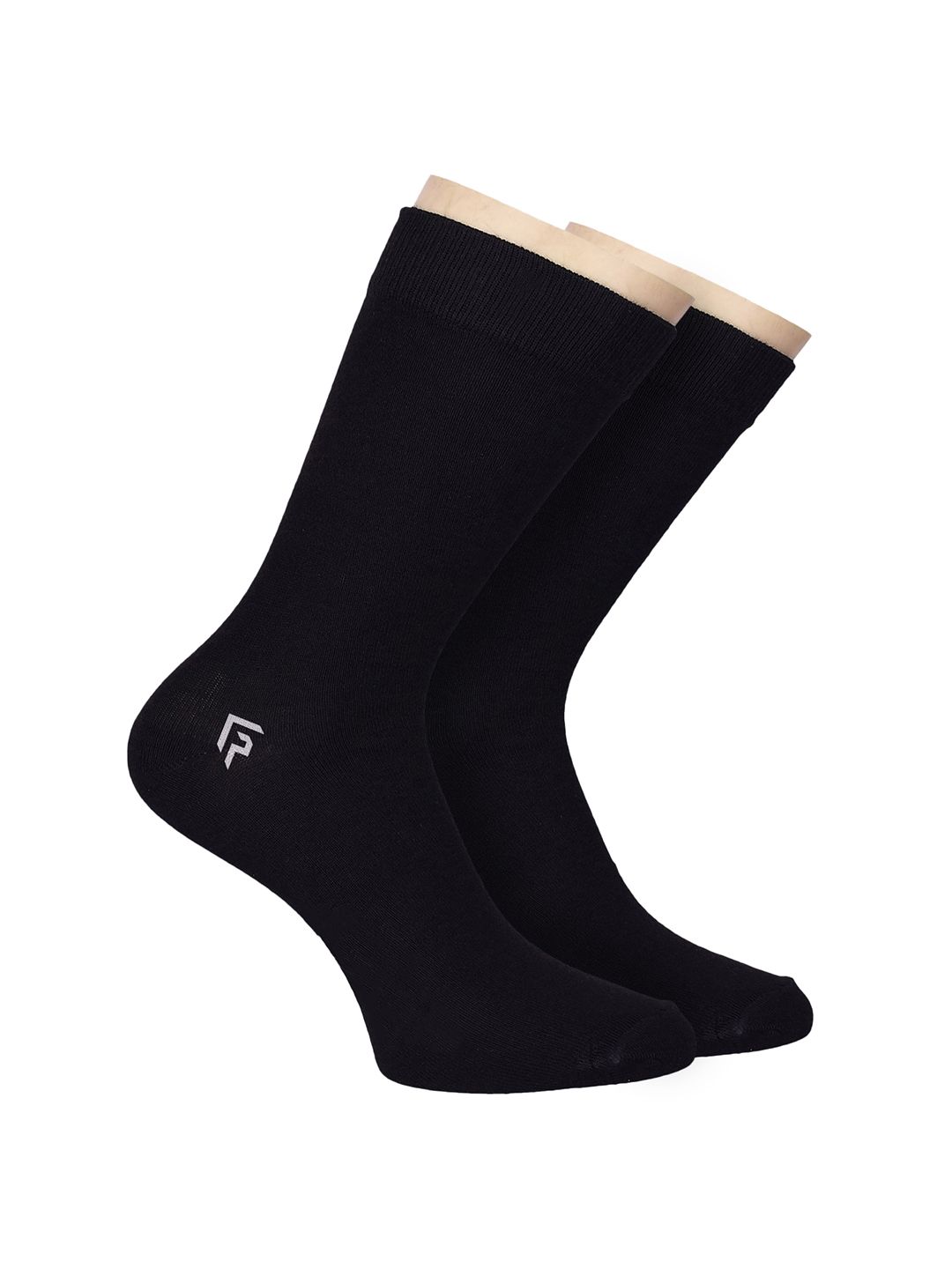 FOOTPRINTS FOOTPRINT Men 2 Pairs Anti Odour Organic Cotton Calf-Length Solid Bamboo Formal Socks