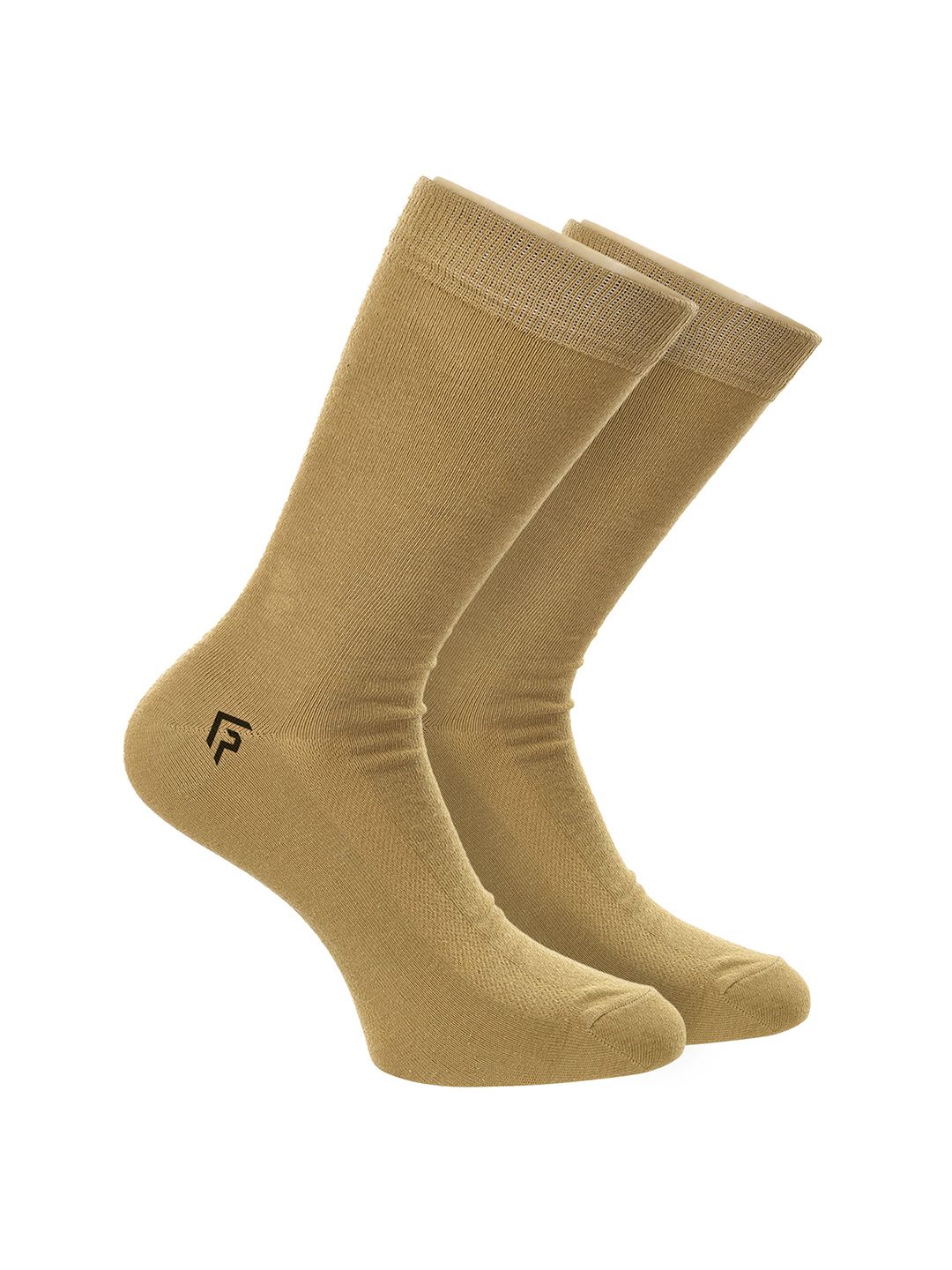 FOOTPRINT Men 2 Pairs Anti Odour Organic Cotton Calf-Length Solid Bamboo Formal Socks