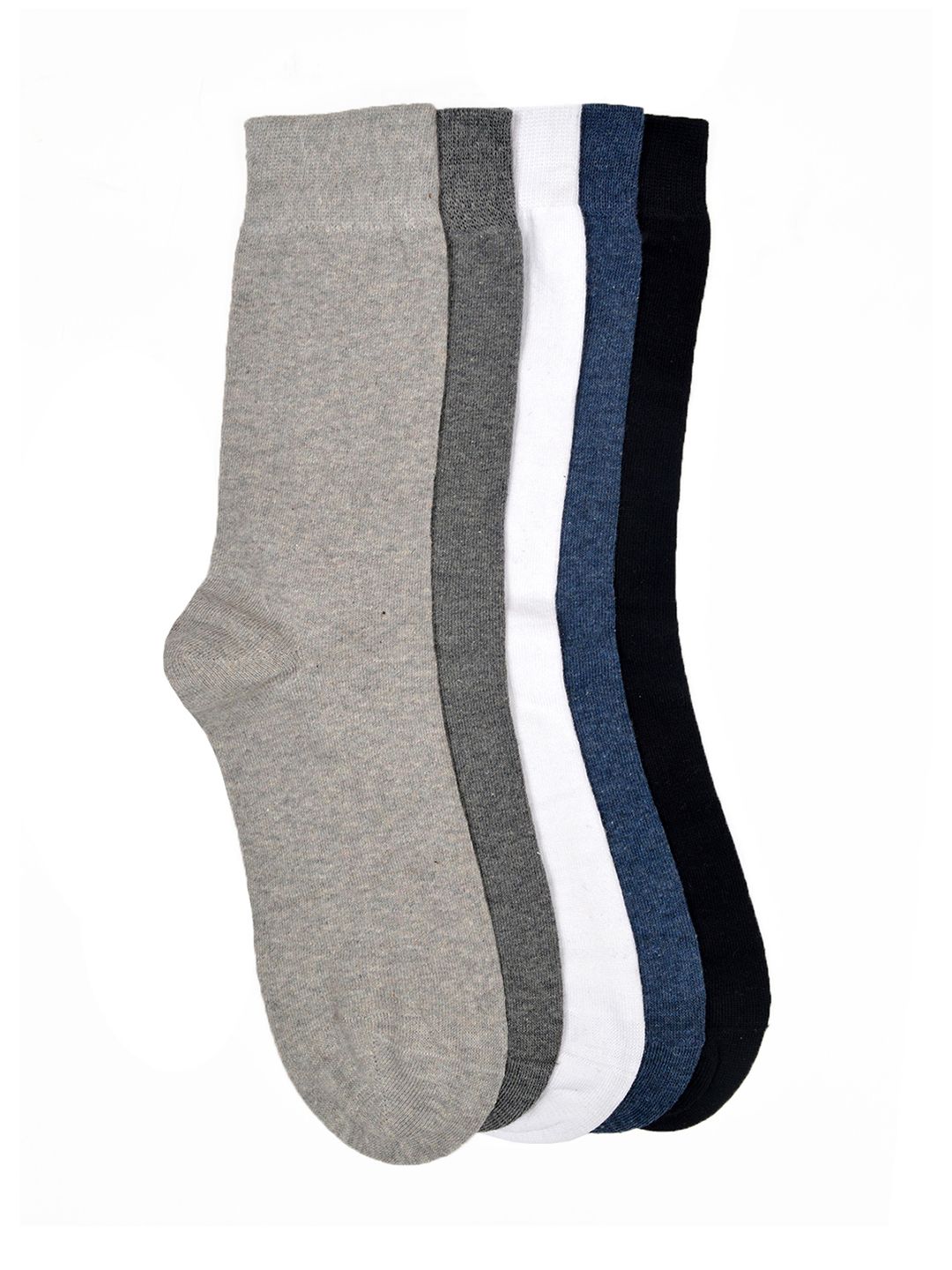 VINENZIA Men Set Of 5 Multicoloured Calf-Length Socks