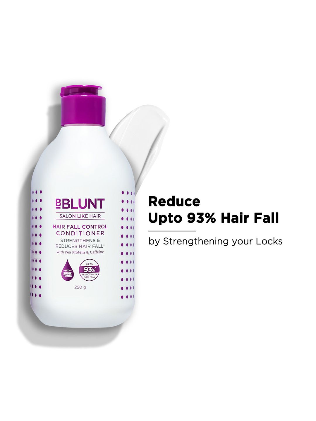 BBLUNT Hair Fall Control Conditioner with Pea Protein & Caffeine for Stronger Hair - 250g