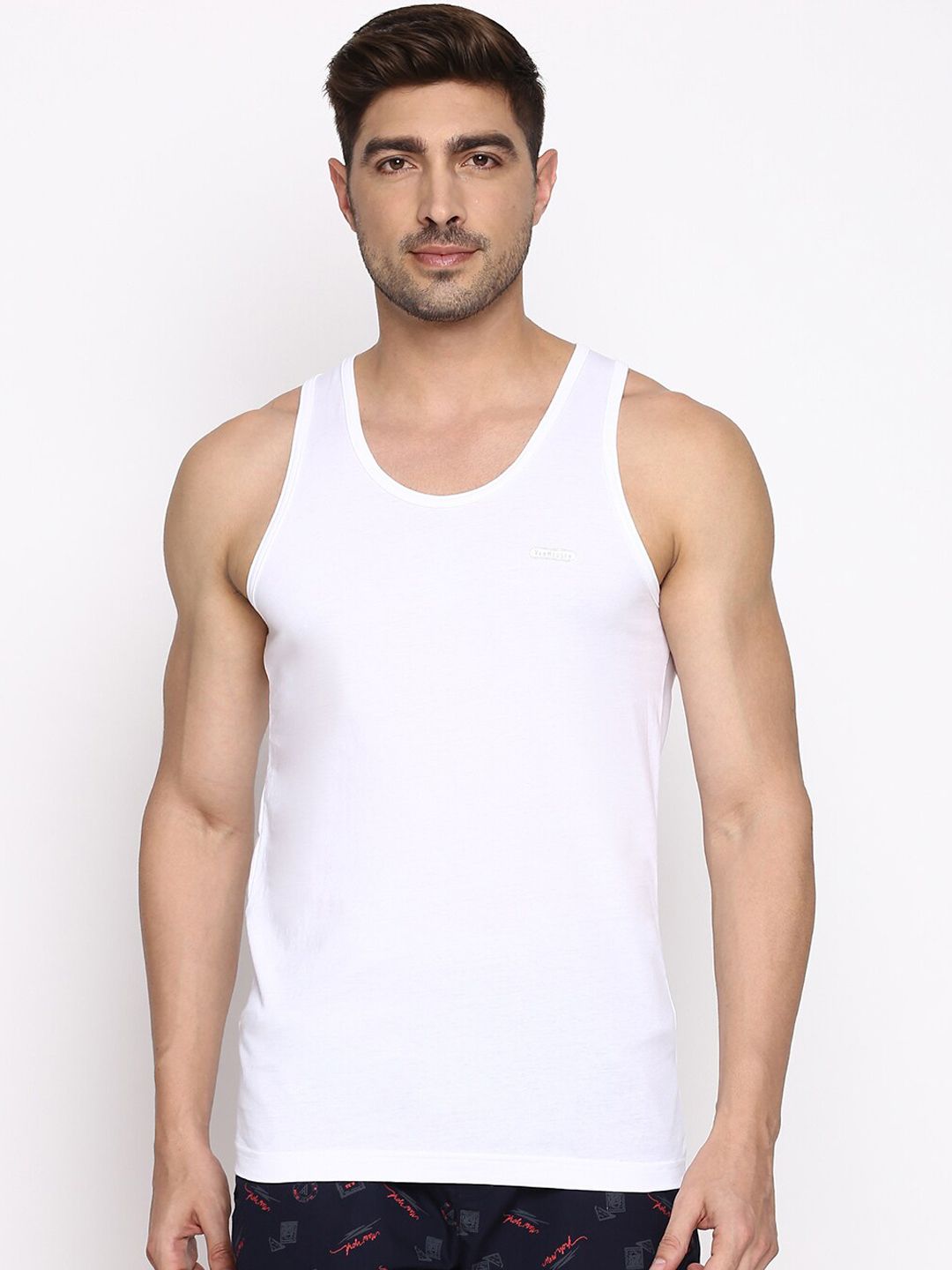 Van Heusen Innerwear Pack Of 2 Pure Cotton Innerwear Vests