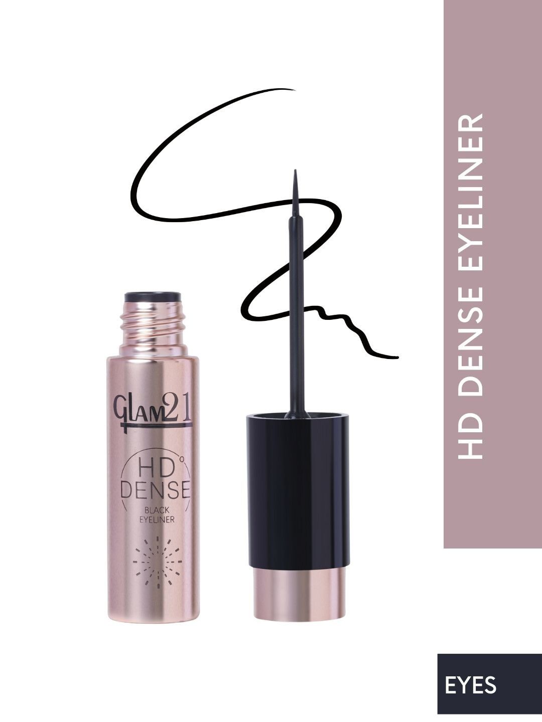 GLAM21 HD Dense Smudge Proof Eyeliner 6 ml - Black 01