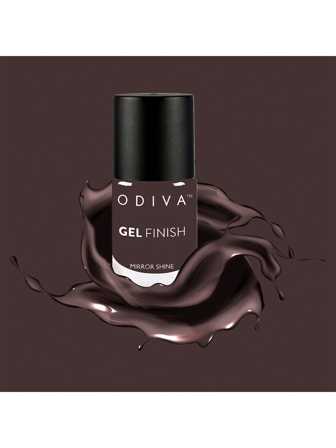 ODIVA Gel Finish Long-Wearing Nail Polish 11 ml - Coco Paradise Brown