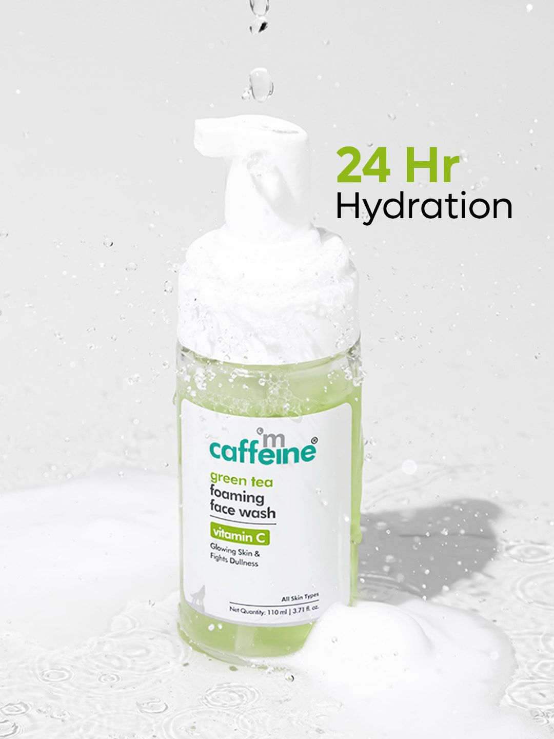 MCaffeine Green Tea Foaming Face Wash With Vitamin C - 110 ml