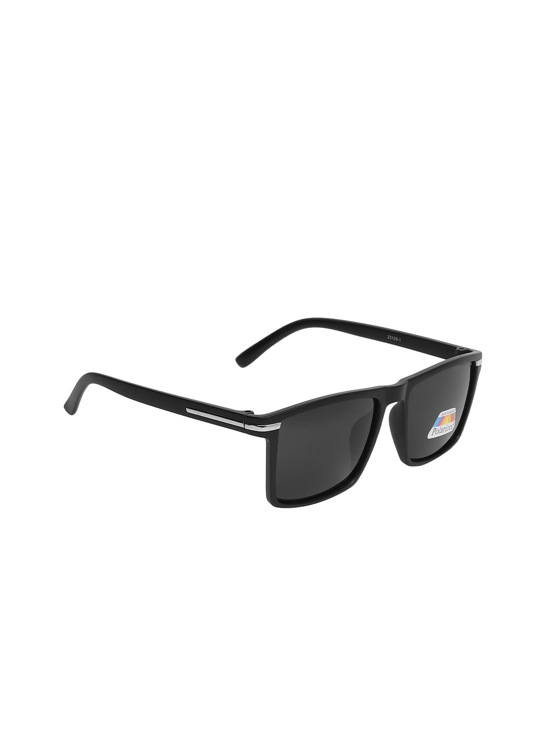 CRIBA Full Rim Wayfarer Sunglasses with UV Protected Lens VCR_BLK_SIL-FRAME