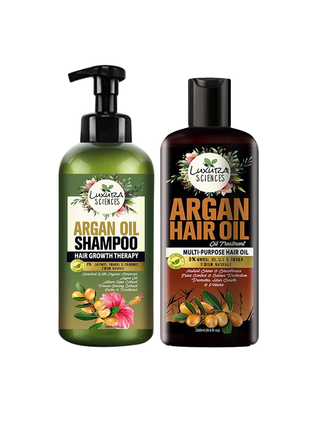 Luxura Sciences Argan Hair Oil & Shampoo