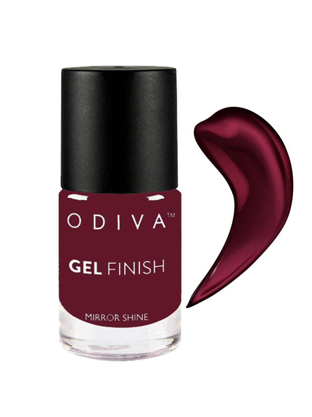 ODIVA Gel Finish Mirror Shine Long-Wearing Nail Polish 11 ml - Berry Crush 004