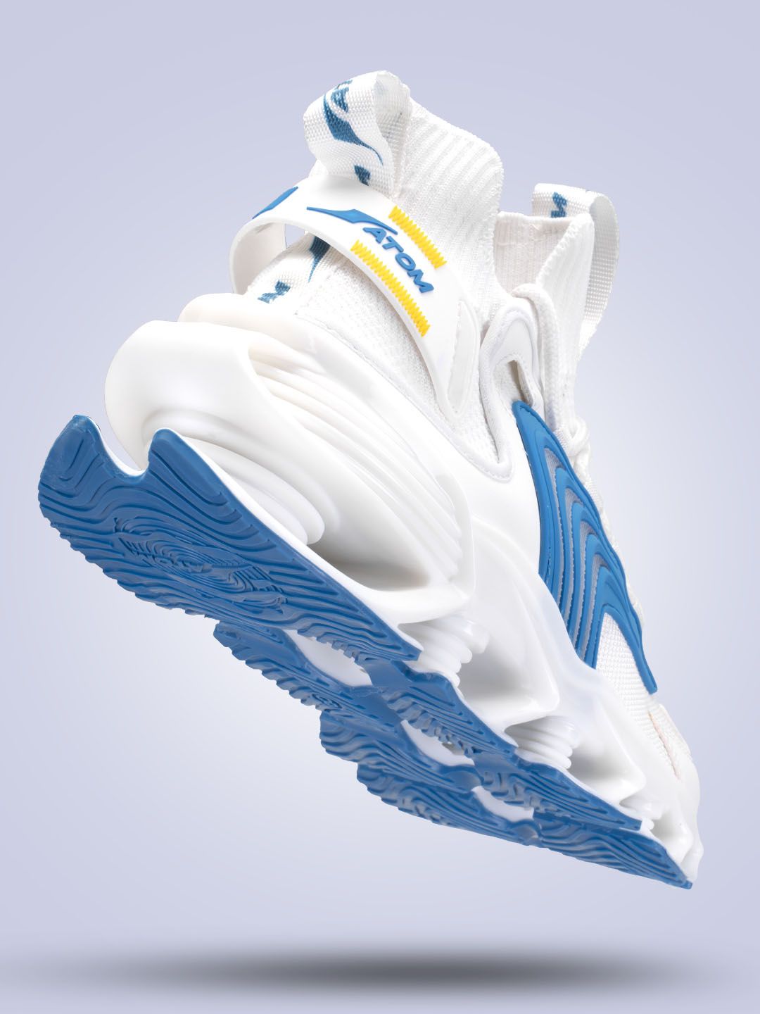 Buy Atom Men Woven Design Mid-Top Sneakers - Casual Shoes for Men