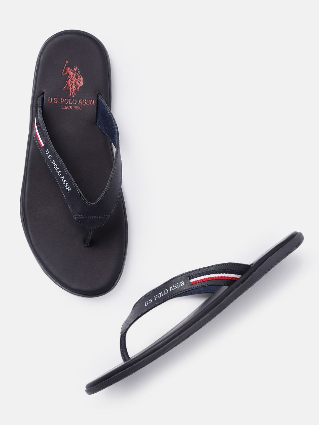 Buy U.S. Polo Assn. Men Rubber Thong Flip-Flops - Flip Flops  display picture 2