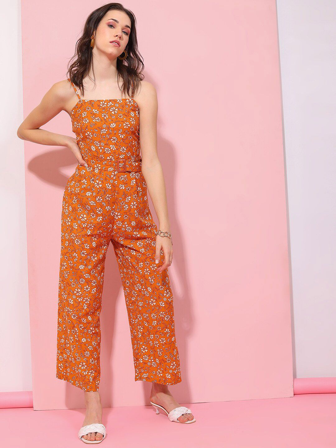 Tokyo Talkies Printed Basic Jumpsuit Price in India