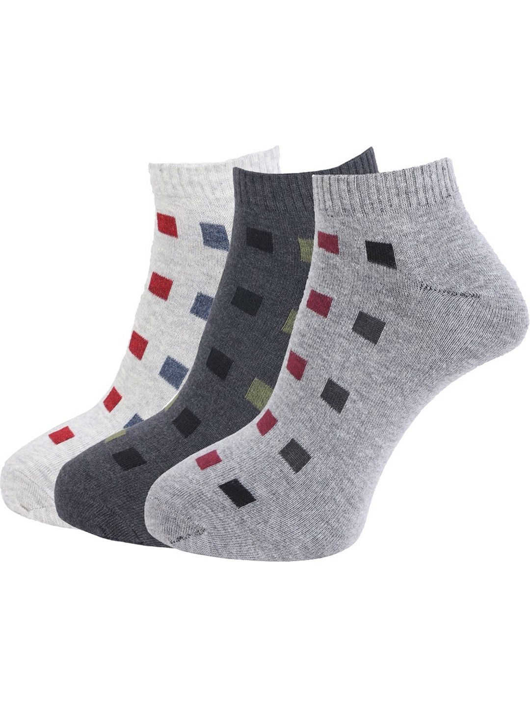 Dollar Socks Men Pack Of 3 Assorted Cotton Socks