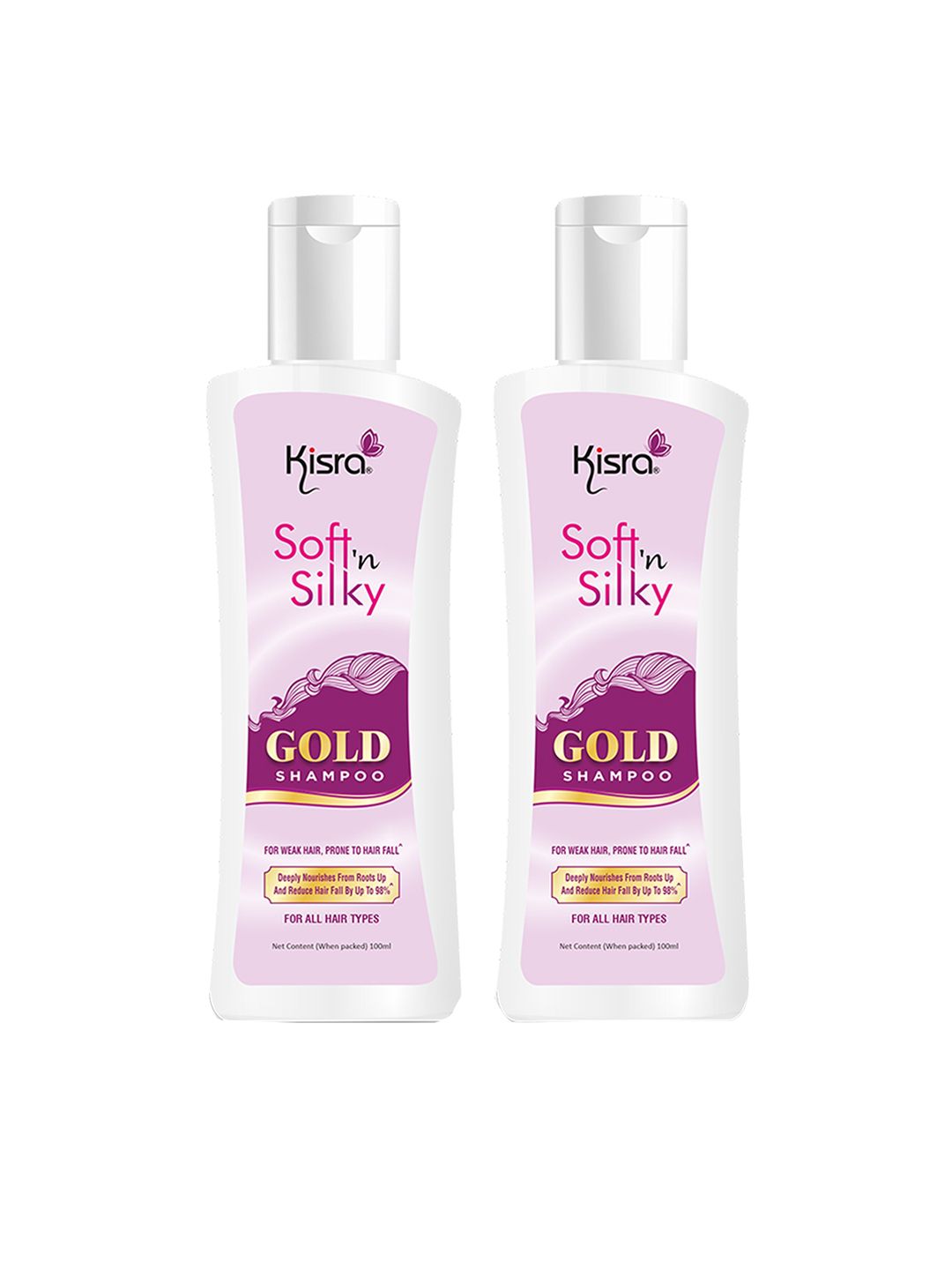 KISRA Soft'n Silk Set Of 2 Restoring Shampoos 100ml- 100ml Each
