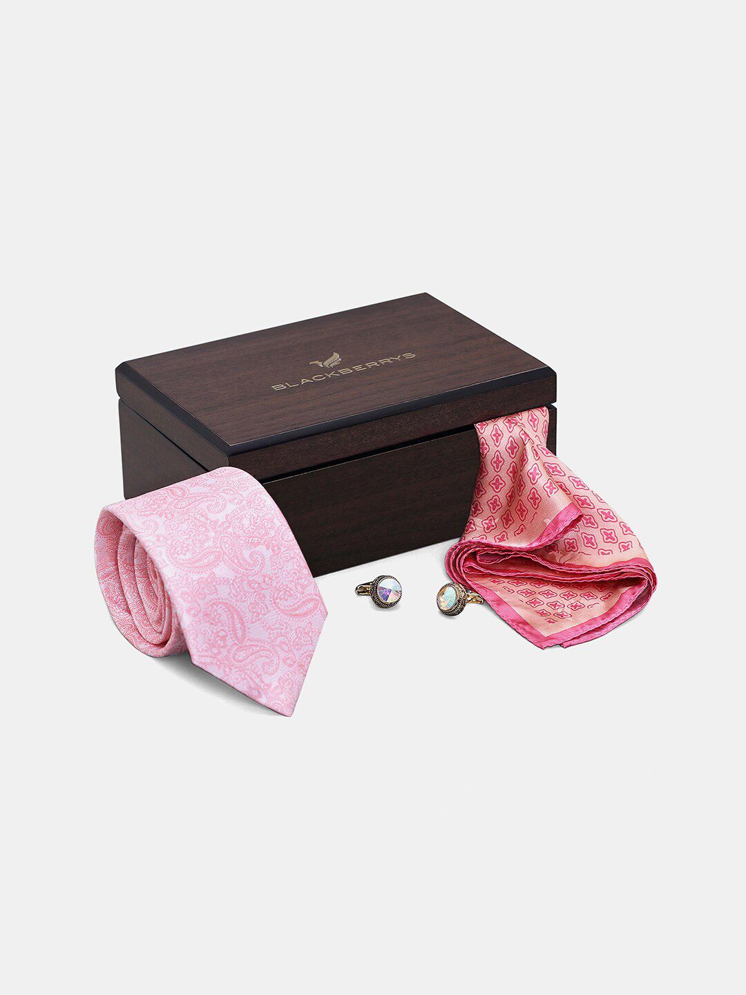 Blackberrys Men Printed Silk Tie With Pocket Square And Cufflink Formal Gift Set deal from myntra Blackberrys Men Printed Silk Tie With Pocket Square And Cufflink Formal Gift Set deal from myntra