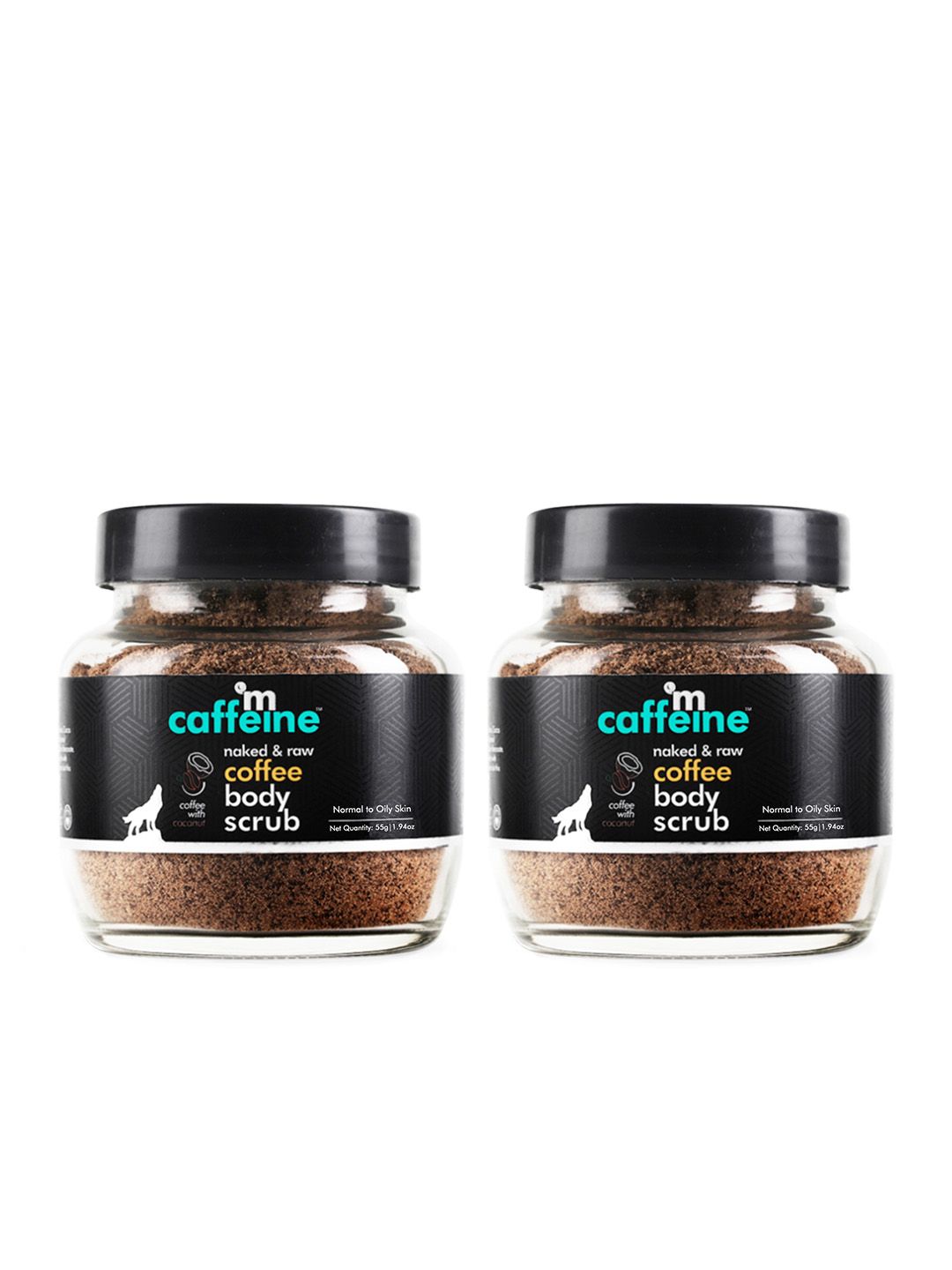 MCaffeine MCaffeine Set of 2 Exfoliating Coffee Body Scrub for Tan Removal - 55g each