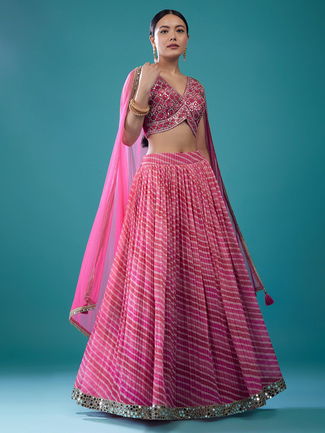 KALKI Fashion Embroidered Ready to Wear Lehenga & Blouse With Dupatta Price in India