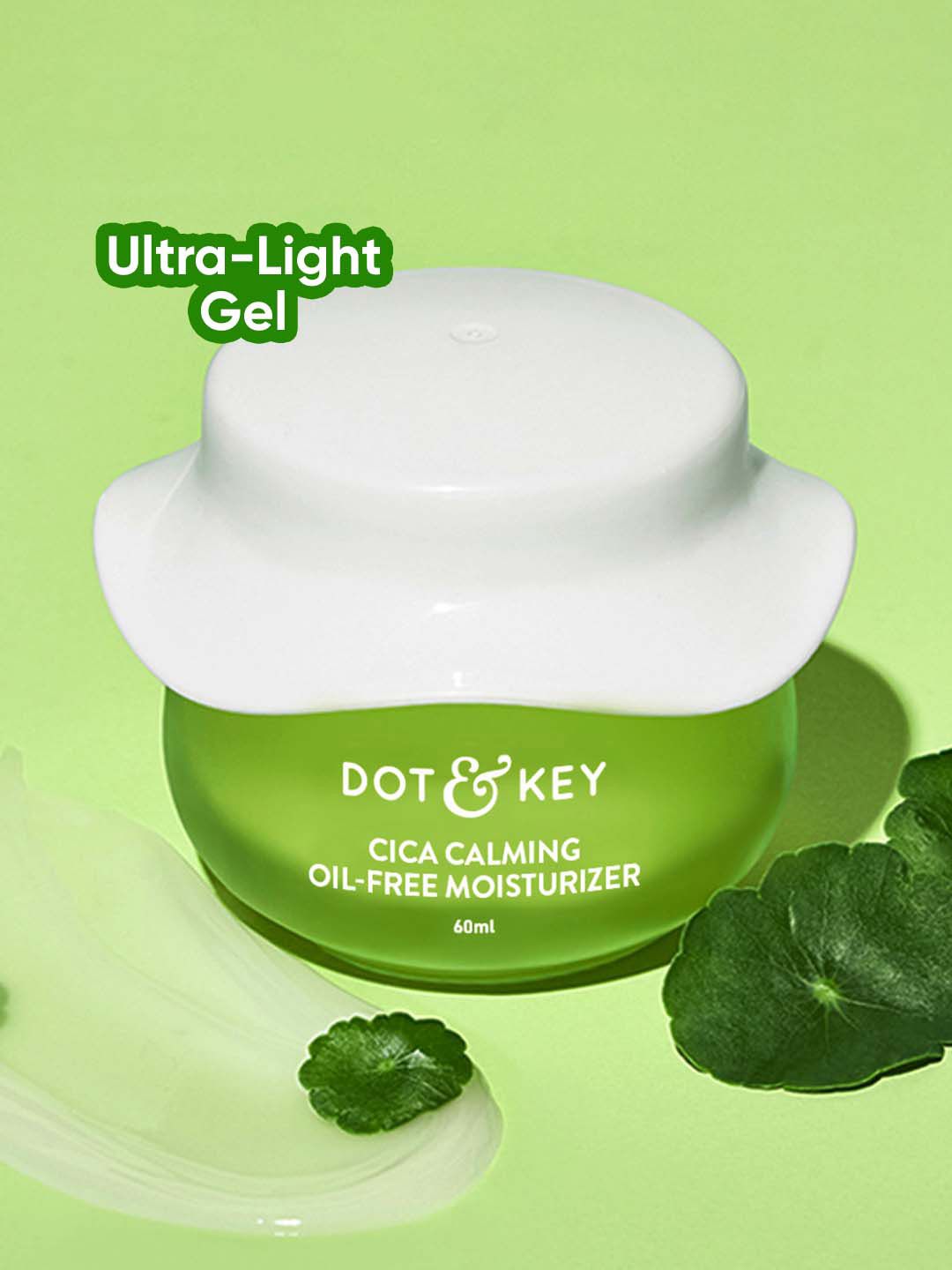 DOT & KEY Cica + Niacinamide Oil-Free Face Moisturizer to Treat Acne - 60 ml