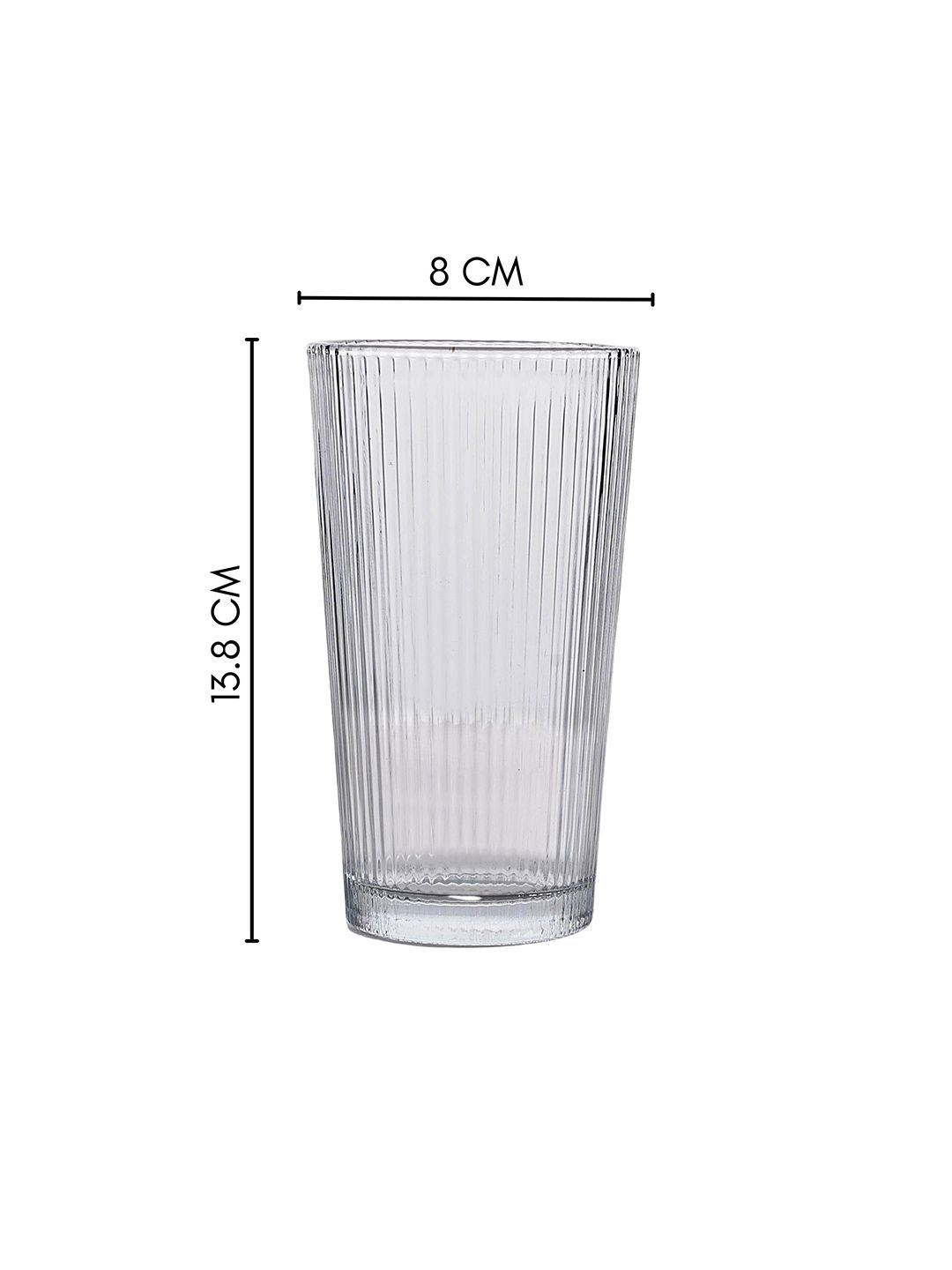 Tall Glass Vase① Buy Nestasia Transparent 6 Pieces Ribbed Fluted Tall Juice Glass