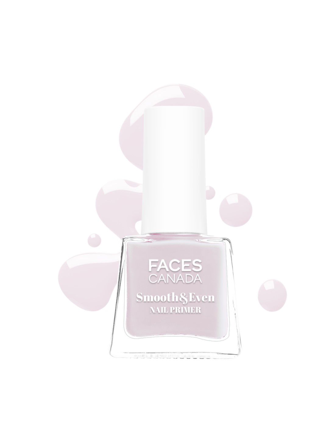 FACES CANADA Smooth & Even Nail Primer With Vitamin E & Rose Quartz 5ml - Pink