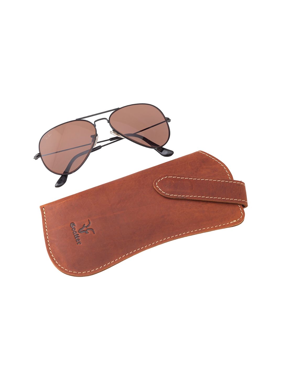 Goatter Men Leather Sunglasses Case