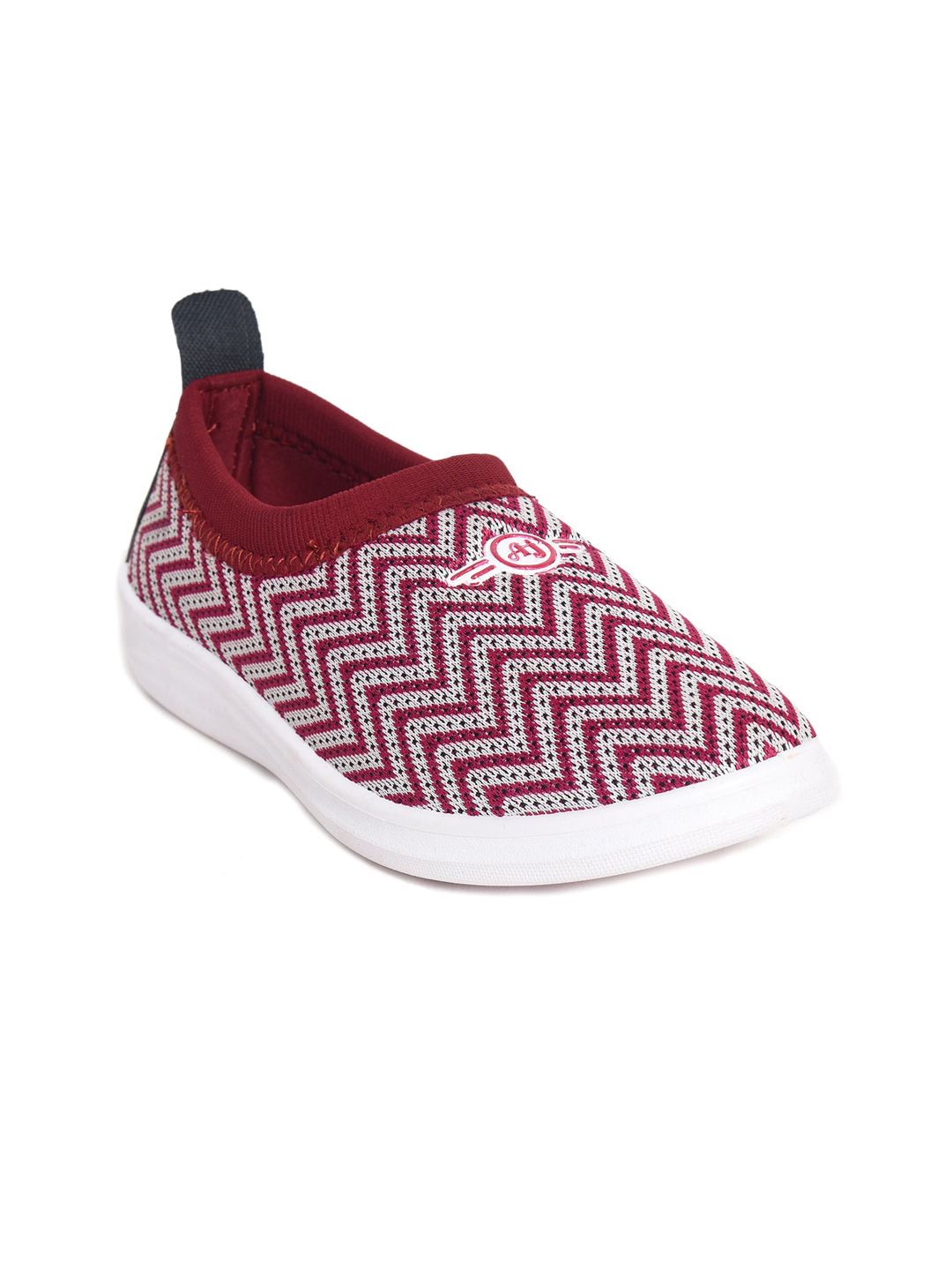 Ajanta Women Woven Design Lightweight Comfort Insole Contrast Sole Slip-On Sneakers Price in India