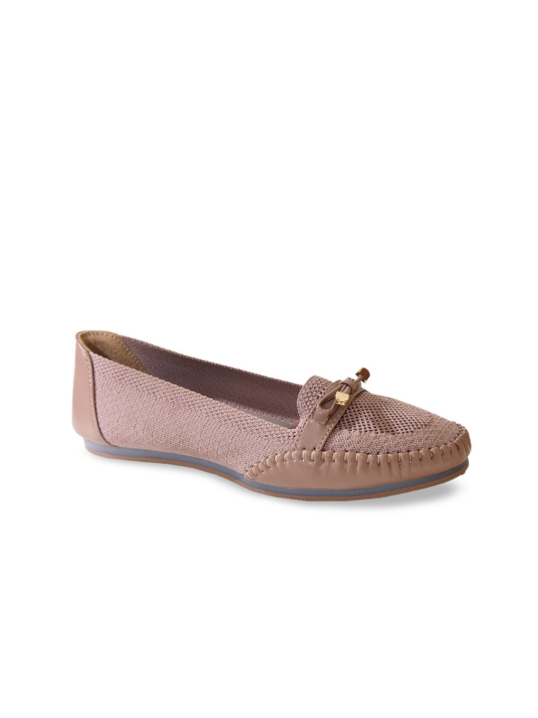 Ajanta Women Woven Design Lightweight Mesh Comfort Insole Loafers With Bows Price in India