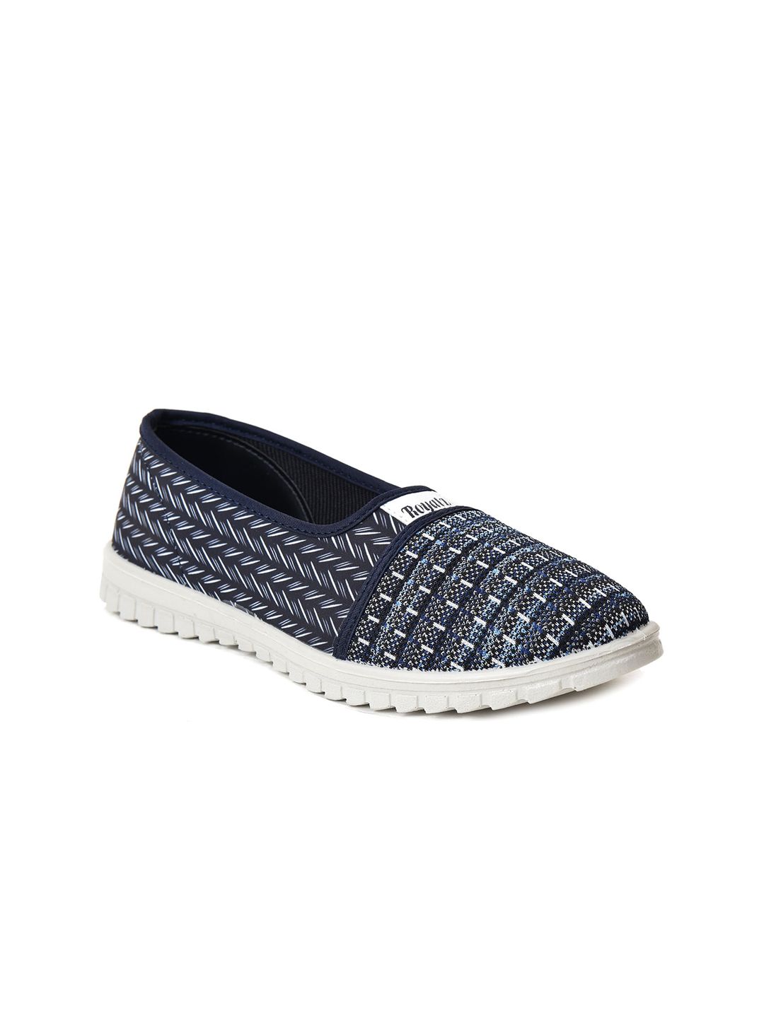 Ajanta Women Printed Lightweight Textile Comfort Insole Basics Slip-On Sneakers Price in India