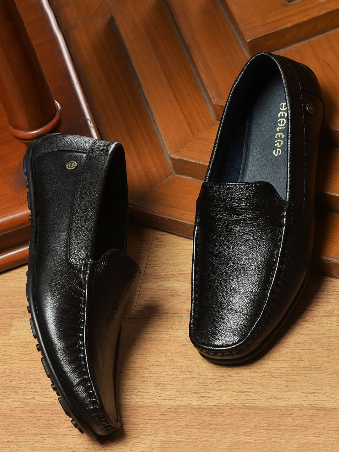 Buy Liberty Men Textured Leather Loafers - Casual Shoes for Men
