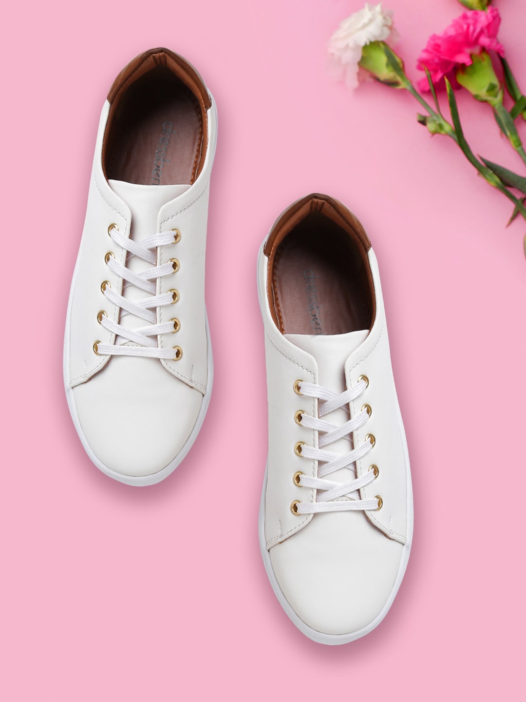 DressBerry Women Off-White Sneakers Price in India