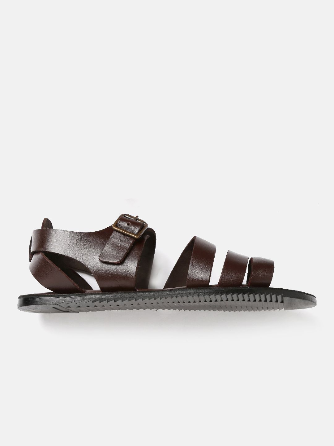Buy Mast & Harbour Men Leather Brown Comfort Sandals - Sandals for