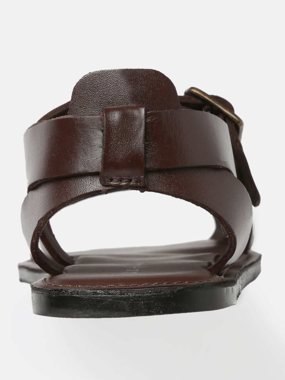 Buy Mast & Harbour Men Leather Brown Comfort Sandals - Sandals for