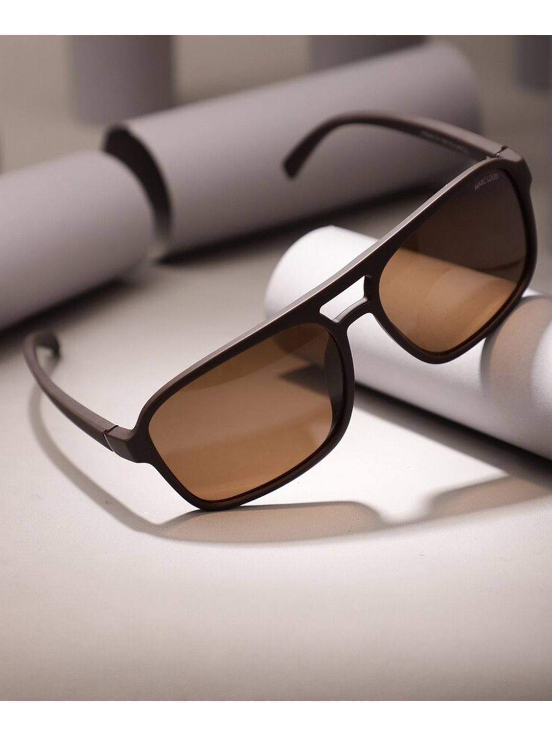 MARC LOUIS Lens & Square Sunglasses with Polarised and UV Protected Lens ML P0039 C7