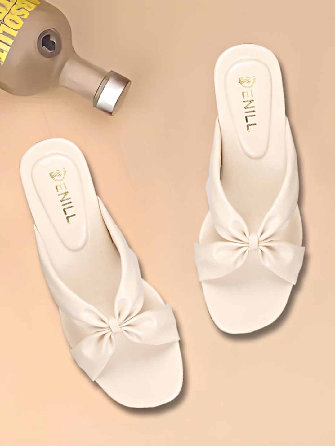 Denill Women Open Toe Flats With Bows Price in India