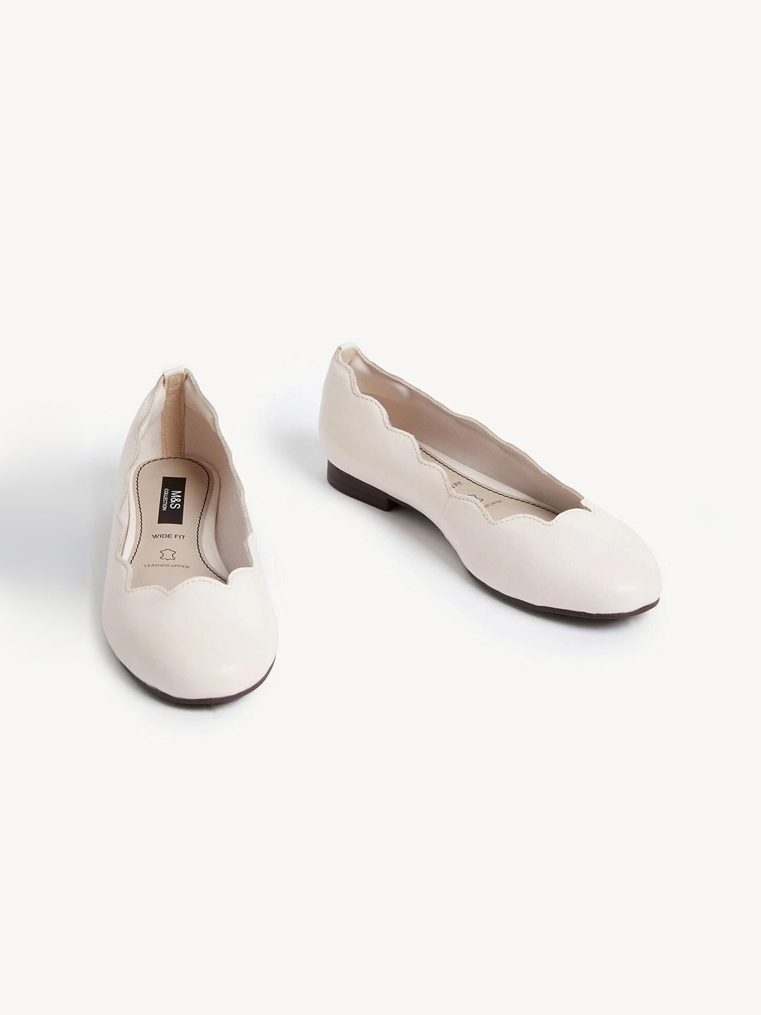 Marks & Spencer Women Leather Round Toe Ballerinas