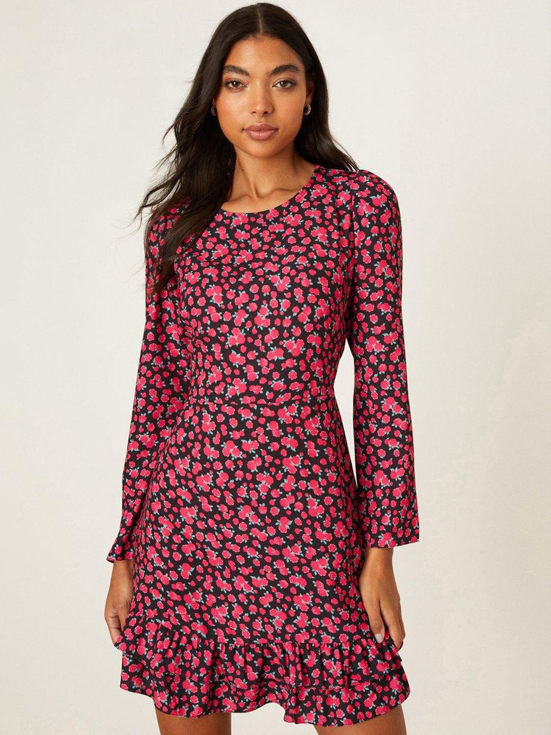 DOROTHY PERKINS Floral Print A-Line Dress Price in India