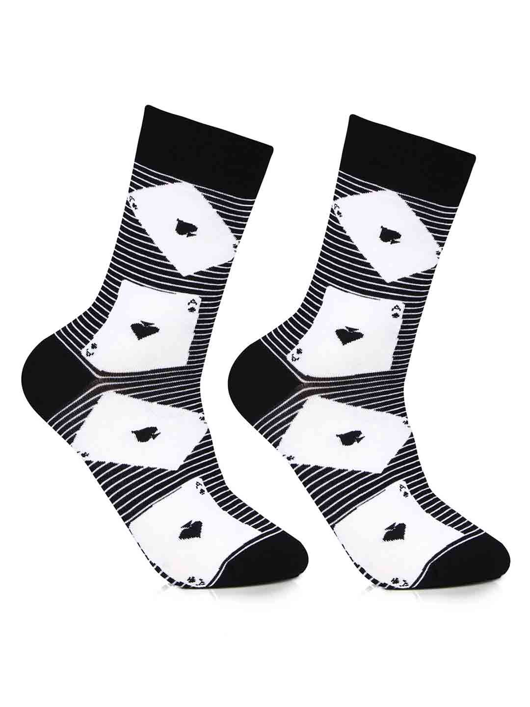 Bonjour Men Patterned Cotton Ankle Length Socks