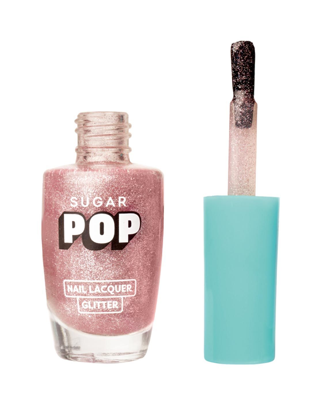 SUGAR POP Glitter Glossy Chip-Resistant Nail Lacquer 10ml - Rose Quartz 01