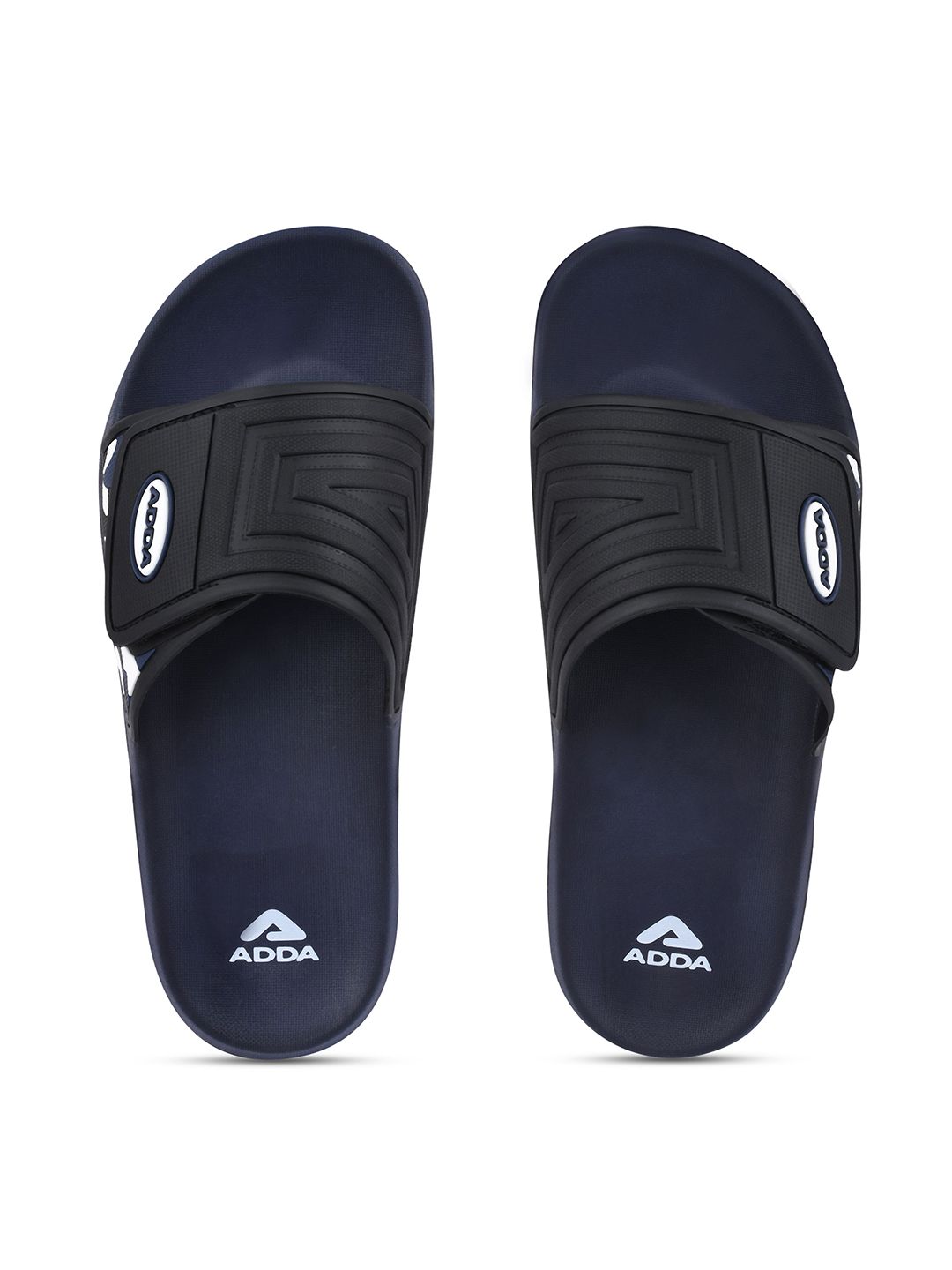 Adda Men Open Toe Slip On Rubber Sliders