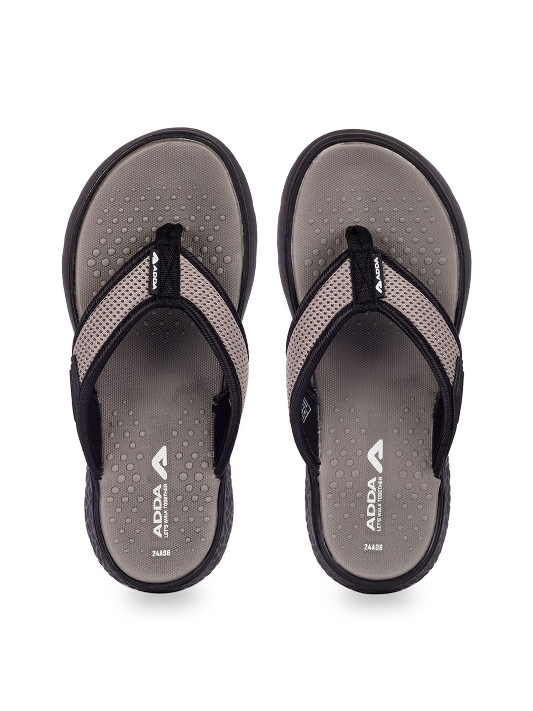Adda Men T-Straps Rubber Thong Flip-Flops
