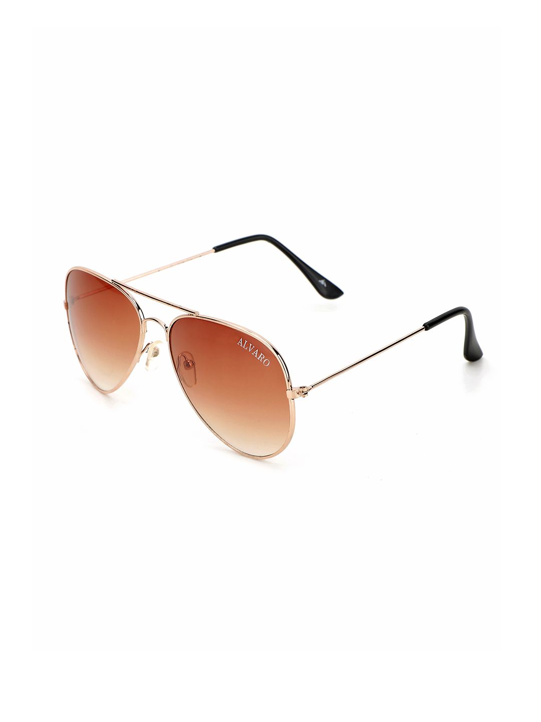 Alvaro Castagnino Men UV Protected Lens Full Rim Rectangle Aviator Sunglasses 2324ASG015