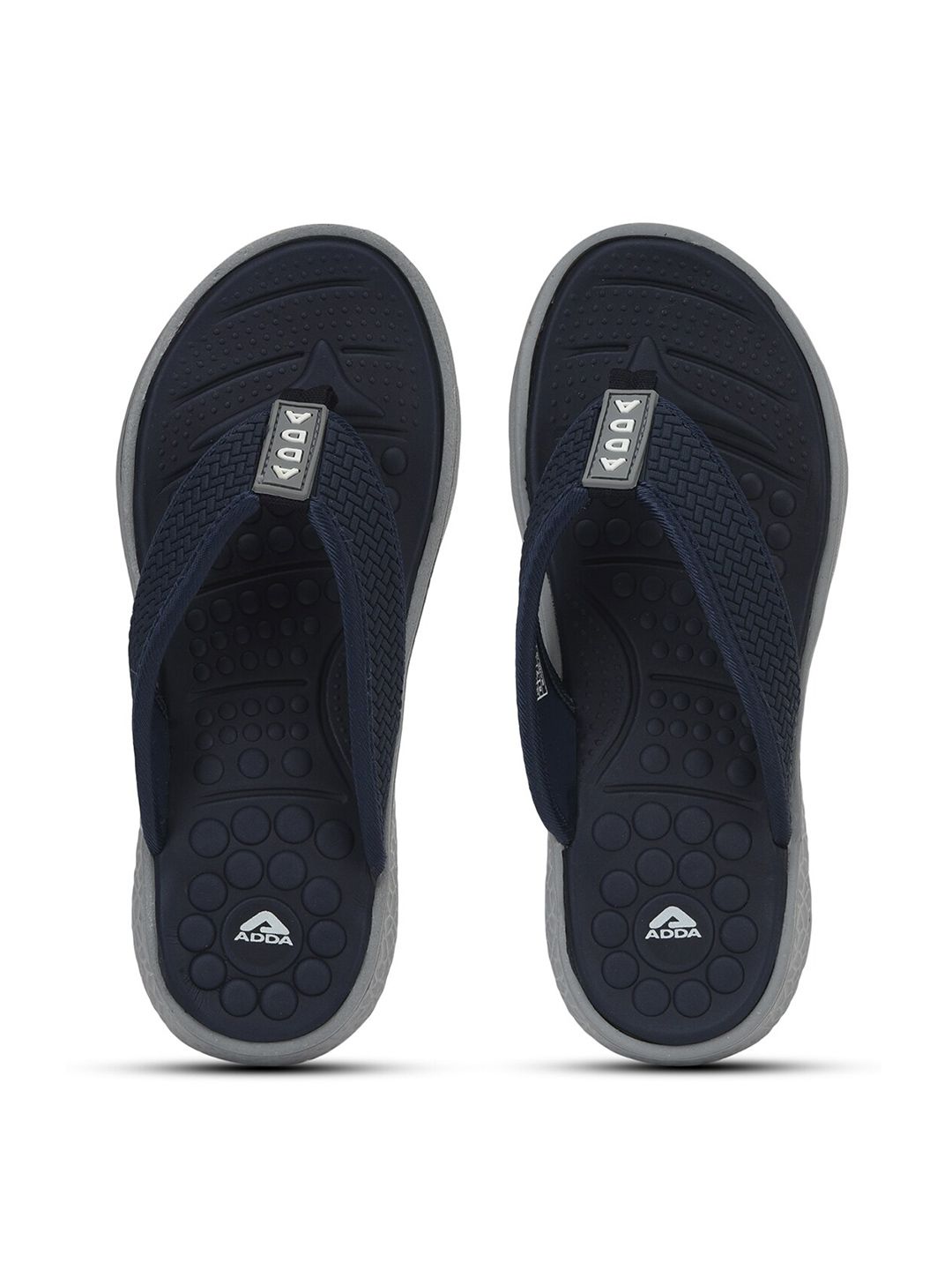 Adda Men T-Straps Rubber Thong Flip-Flops