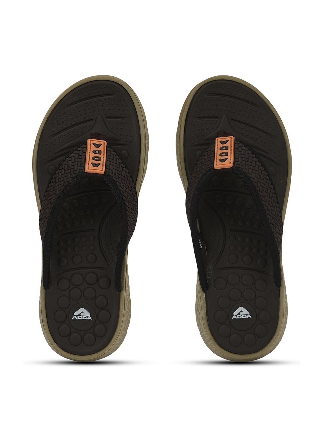 Adda Men T-Straps Rubber Thong Flip-Flops