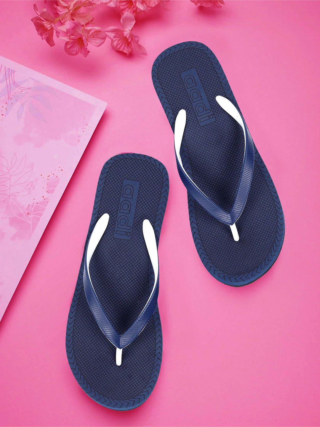 aadi Women T-Straps Rubber Thong Flip-Flops