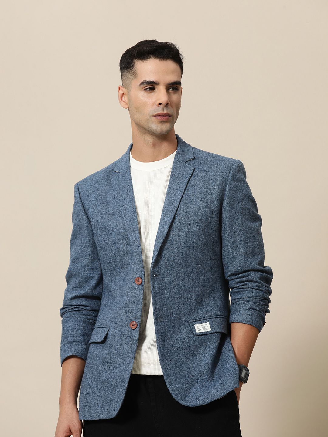 Mr Bowerbird Men Tweed Tailored Fit Blazers