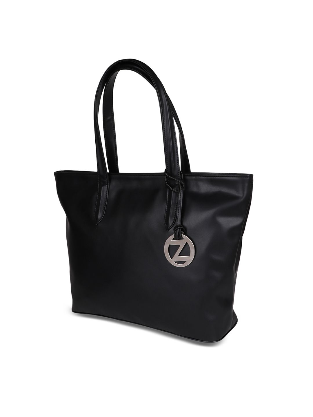 Buy OsaiZ Black Solid Tote Bag - Handbags for Women 2270607 | Myntra
