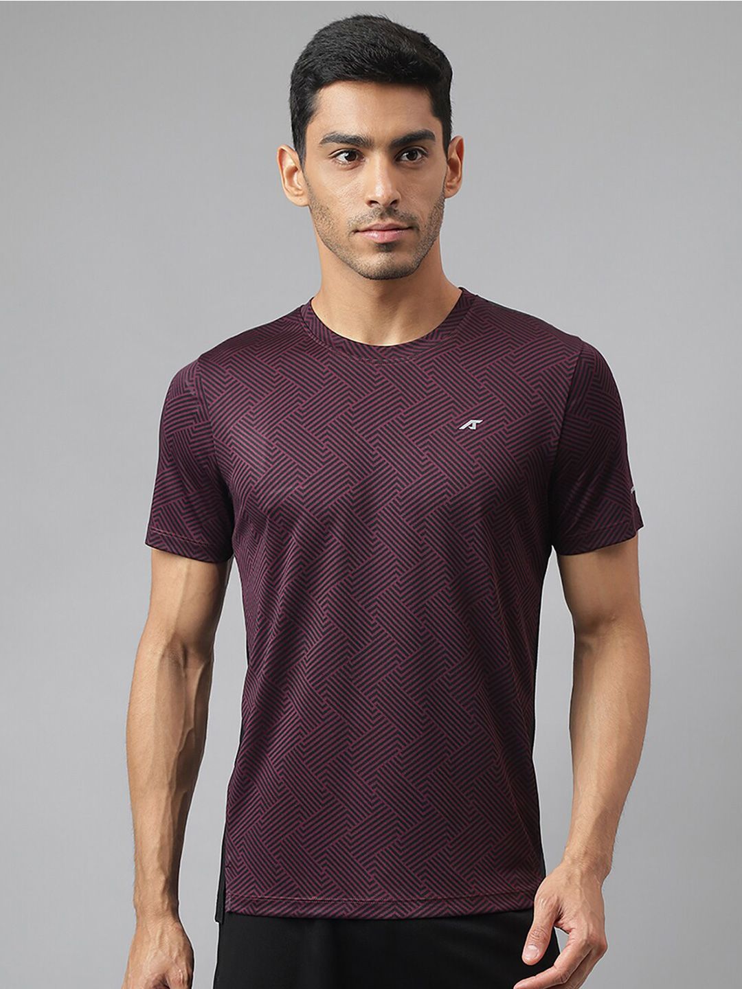 Alcis Drytech+ Anti-Static Slim-Fit Round Neck Running T-Shirt